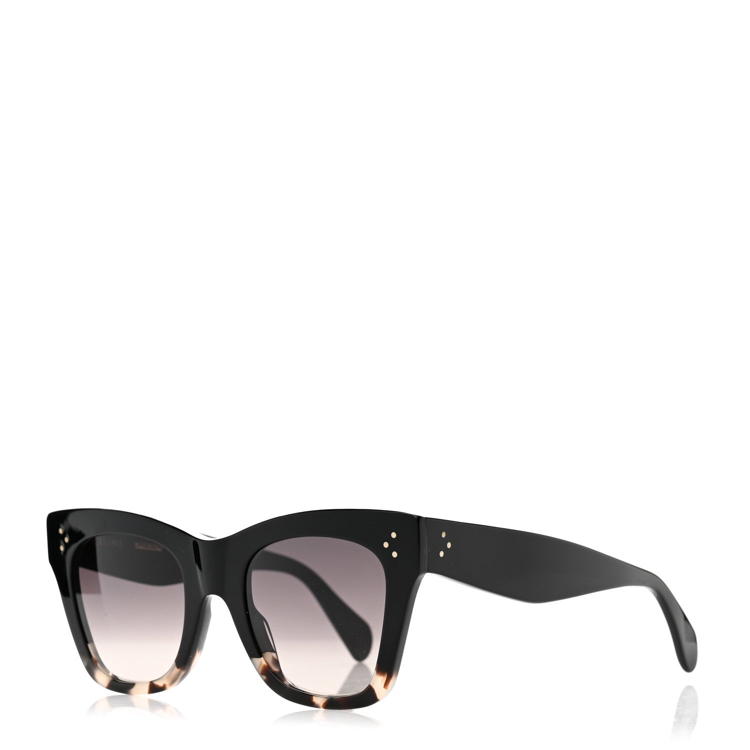 Celine Acetate Cat Eye Sunglasses CL40004I Havana Black 1 of 6