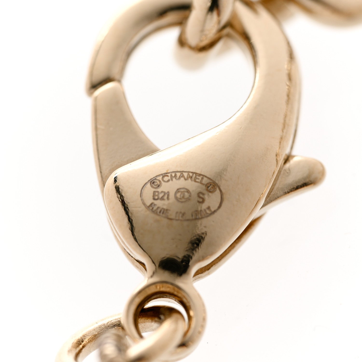 Chanel Metal Beaded CC Bracelet Gold 4 of 4