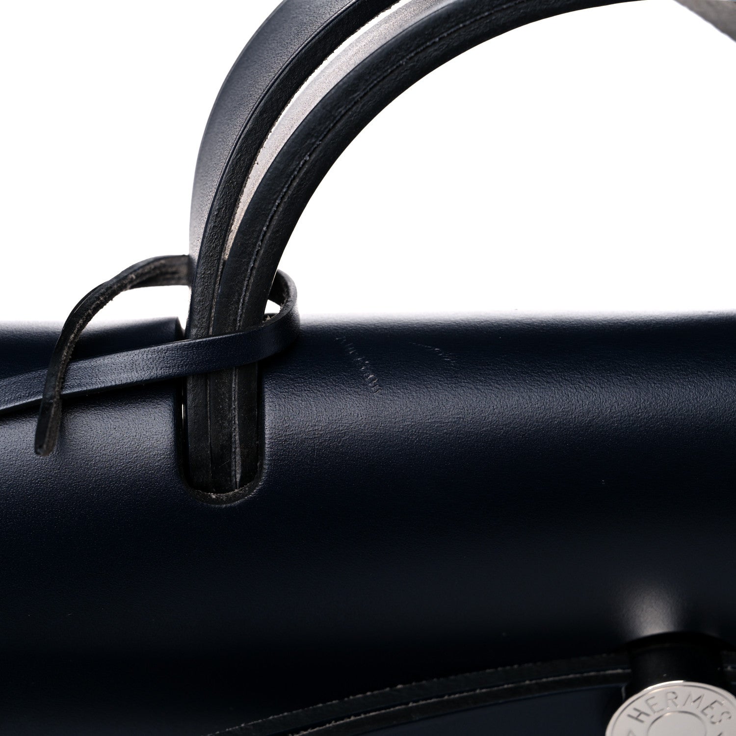 Hermes Toile Vache Hunter Herbag Zip 39 MM Bleu Ocean Bleu Indigo 10 of 15