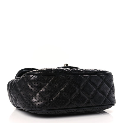 Chanel Lambskin Perforated Mini Rectangular Flap Black 4 of 11