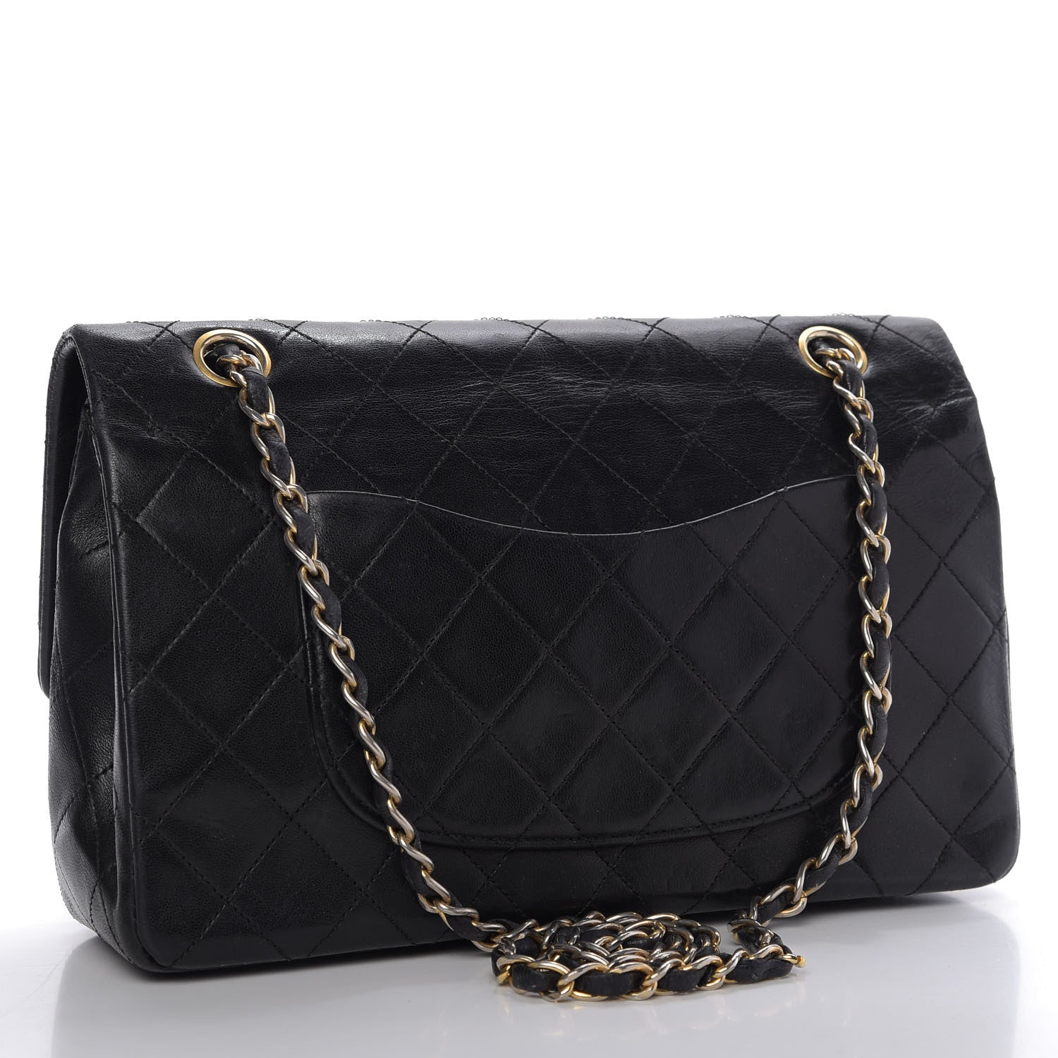 Chanel Lambskin Quilted Small Double Flap Black 3 of 10