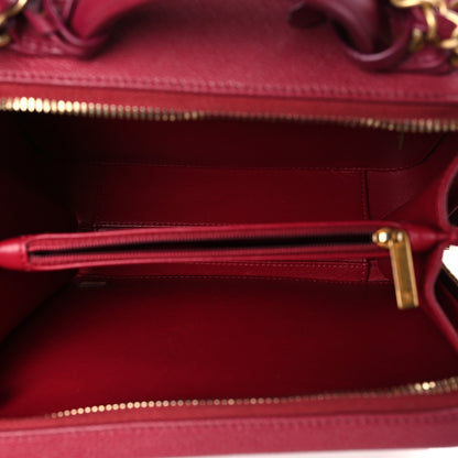 Chanel Caviar Quilted Medium CC Filigree Vanity Case Red 5 of 9