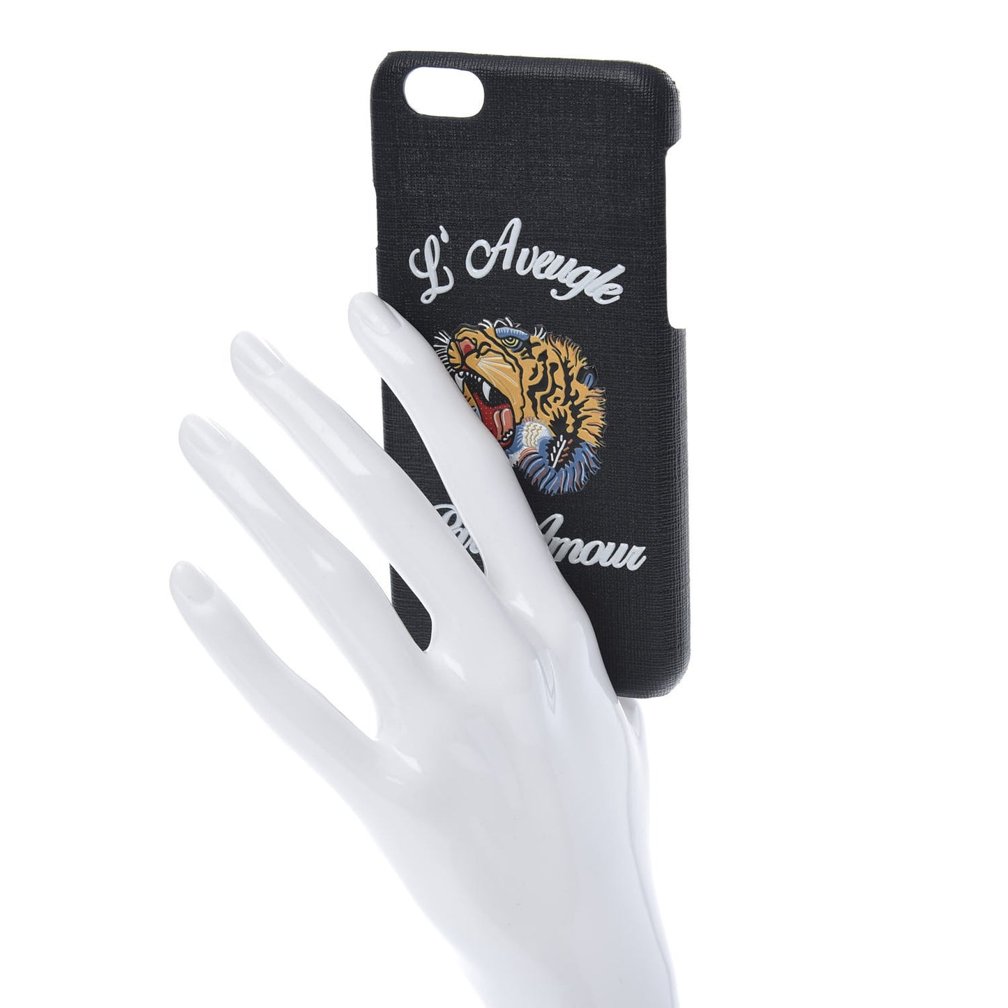 GG Supreme Monogram L'Aveugle Par Amour Print iPhone 7 Case Black