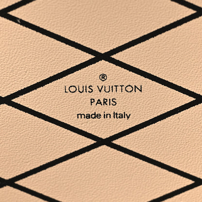 Louis Vuitton Lambskin Malletage Petite Malle Black Beige 6 of 10