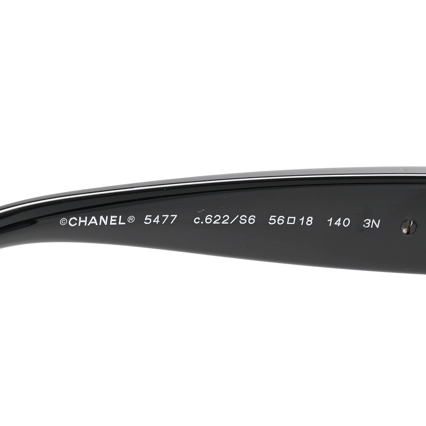 Acetate Charms Pearl Square Sunglasses 5477 Black