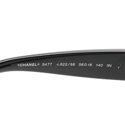 Chanel Acetate Charms Pearl Square Sunglasses 5477 Black 5 of 8