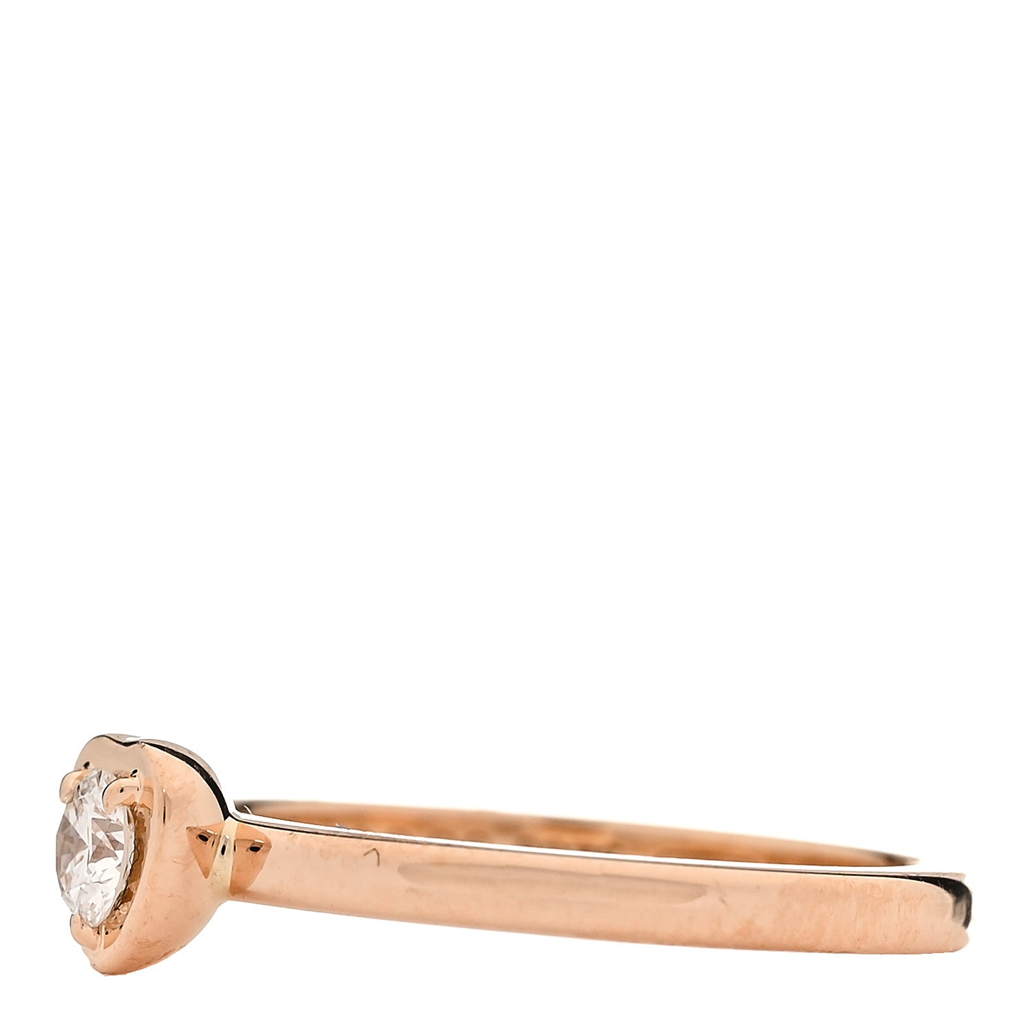 Cartier 18K Pink Gold Diamond D'Amour Heart Ring 49 5 4 of 5