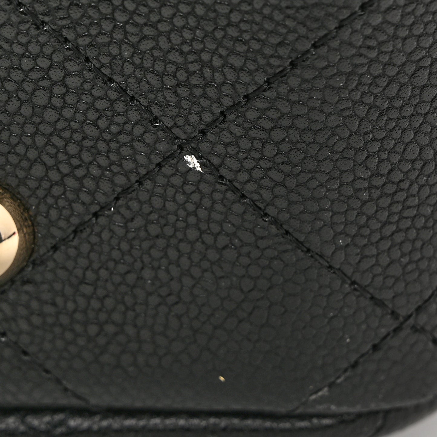 Caviar Quilted Large Classic Shopping Tote Black