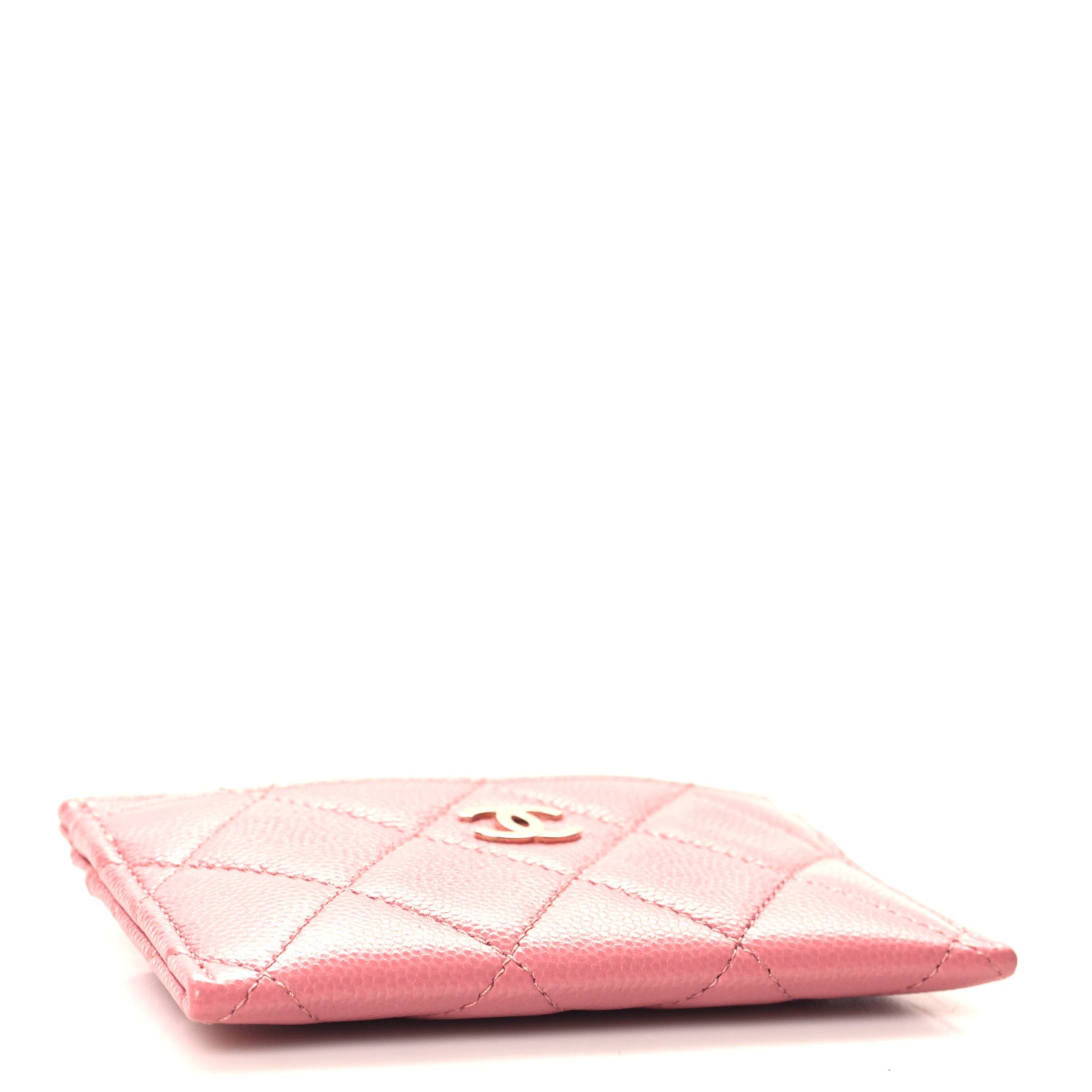 Chanel Caviar Quilted Card Holder Pink 4 of 9