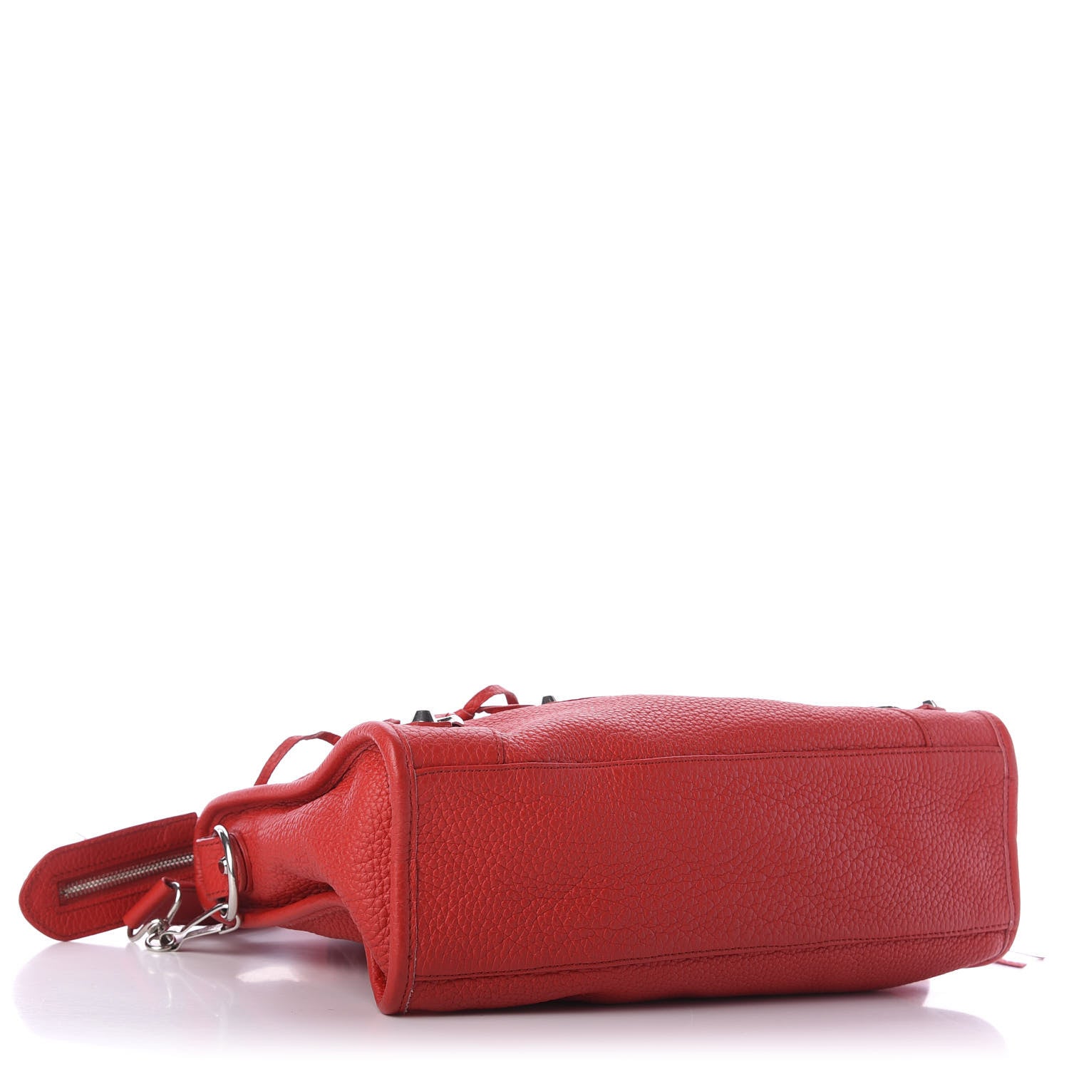 Balenciaga Vibrato Calfskin Classic Silver Hardware S City Rouge Cerise 6 of 13