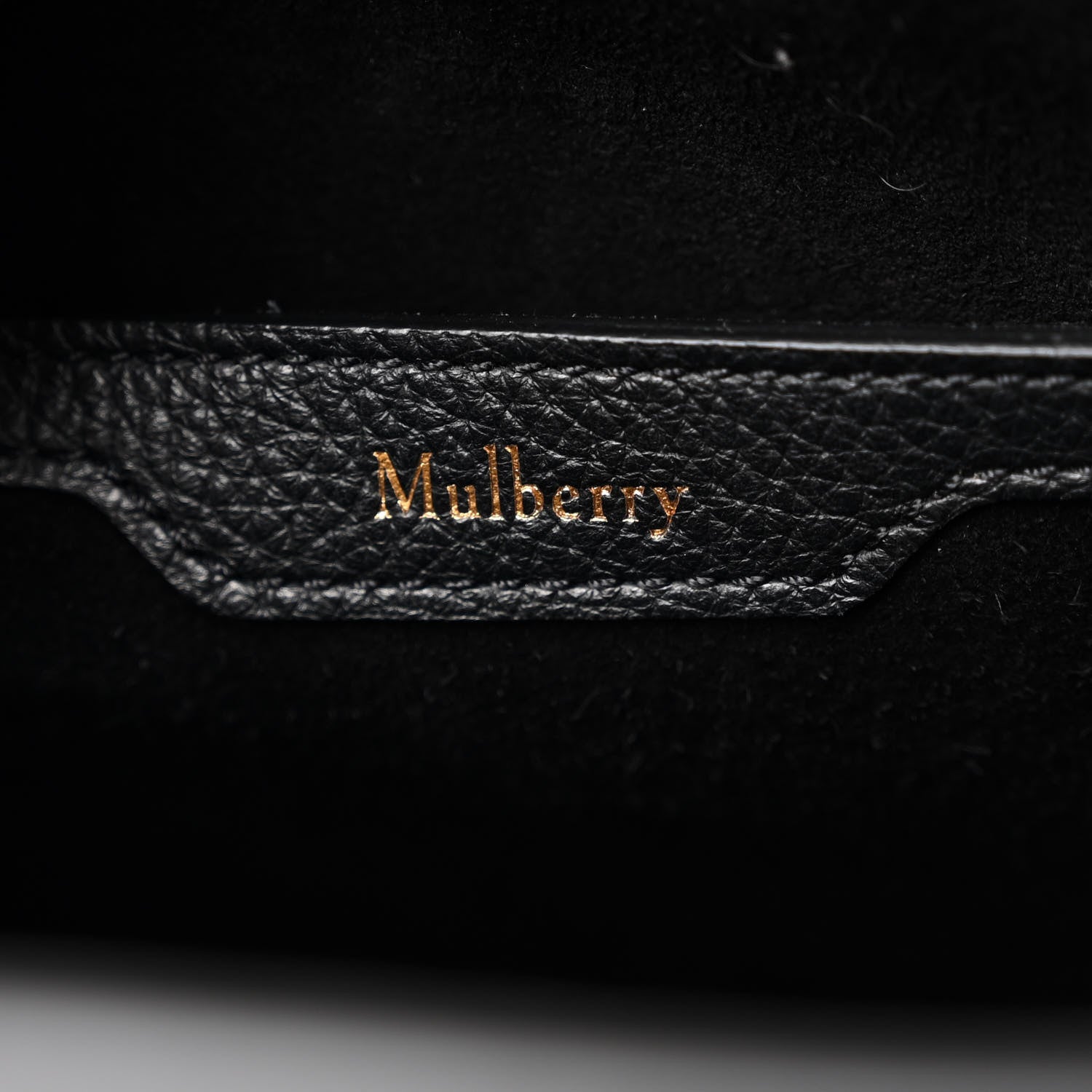 Mulberry Classic Grain Small Bayswater Zip Tote Black 6 of 9