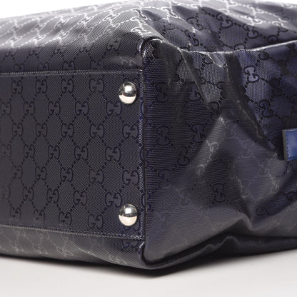 Gucci Imprime Monogram Large Duffle Bag Blue 9 of 11