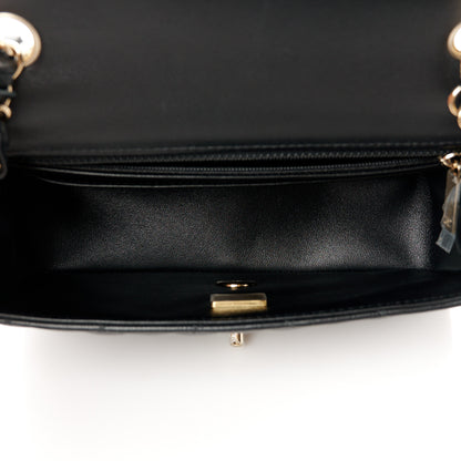 Chanel Lambskin Quilted Mini Rectangular Flap Black 5 of 12