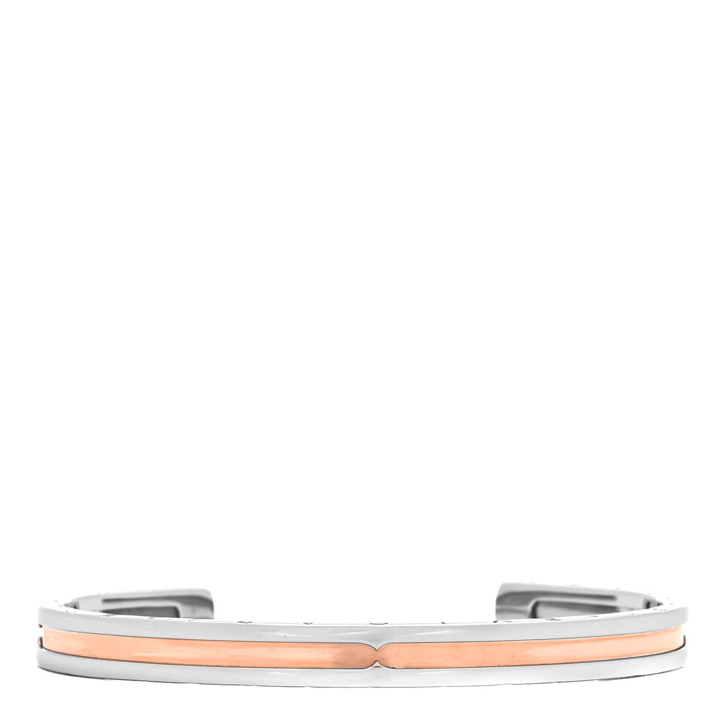 18K Rose Gold Stainless Steel B.Zero1 Cuff Bracelet SM