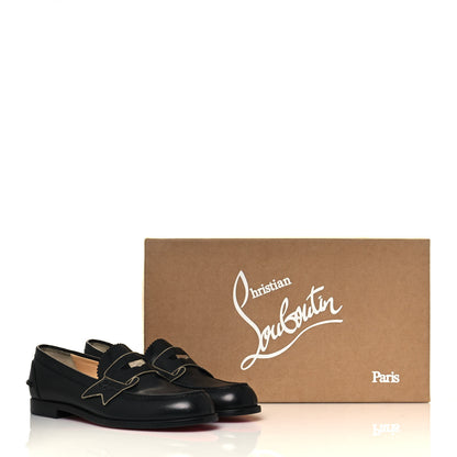 Christian Louboutin Calfskin Monana Flat Loafers 35 Black 8 of 8