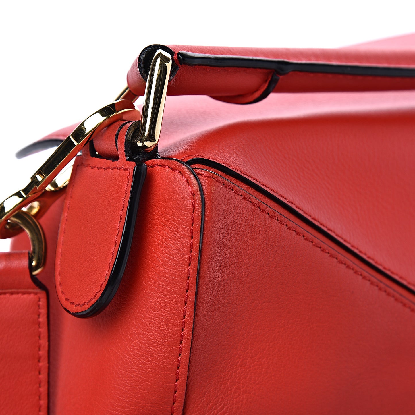 Calfskin Small Puzzle Bag Scarlet