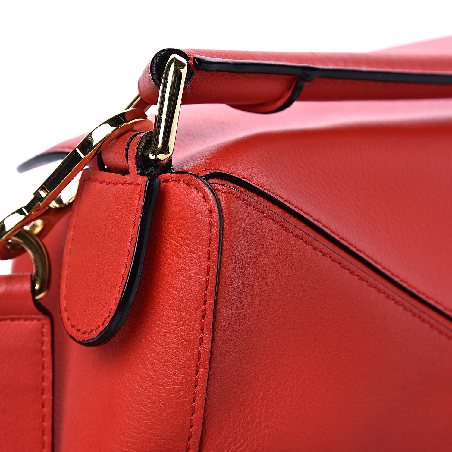 Loewe Calfskin Small Puzzle Bag Scarlet 10 of 16
