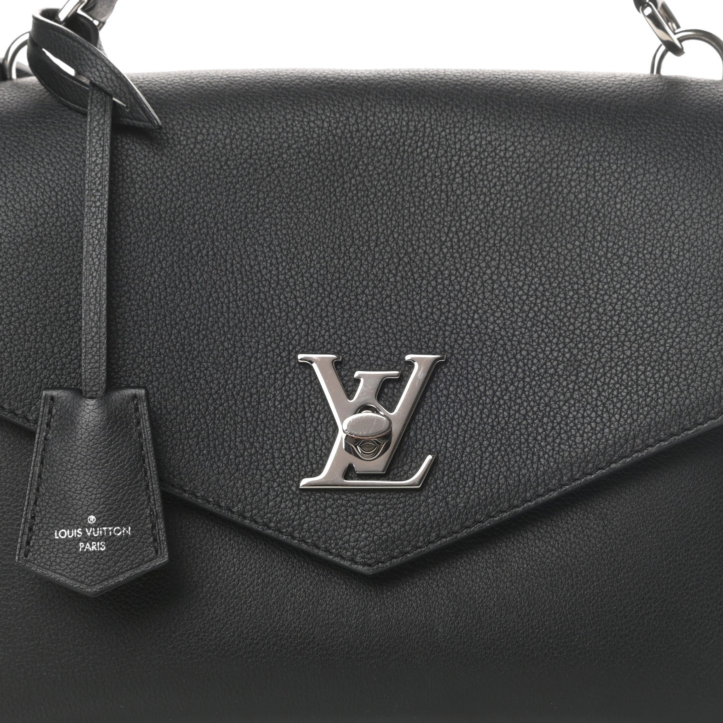 Soft Calfskin My Lockme Top Handle Black