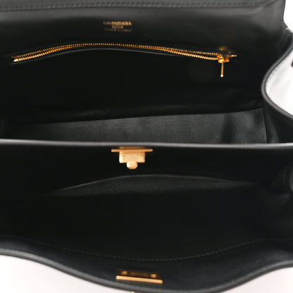 Balenciaga Natural Smooth Calfskin Small Rodeo Top Handle Handbag Black 5 of 9