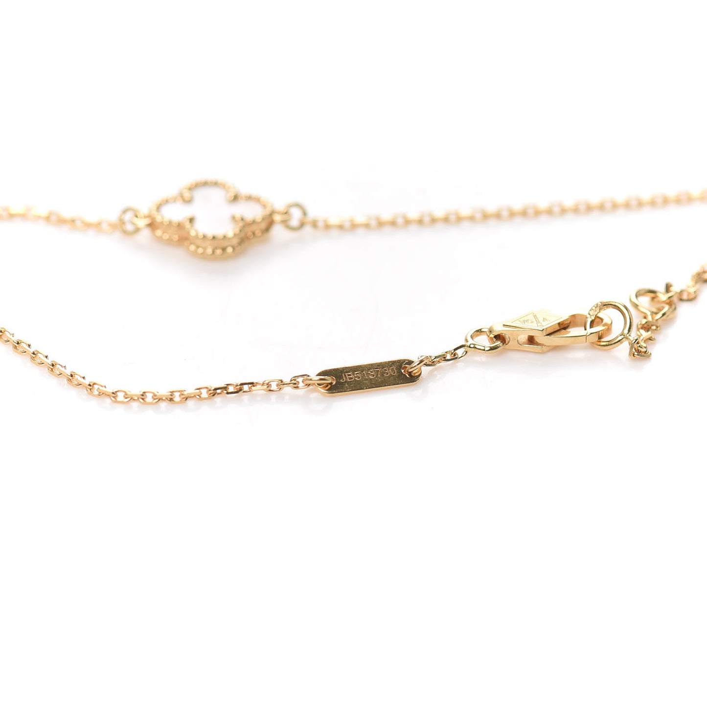 18K Yellow Gold Mother of Pearl Sweet Alhambra Bracelet