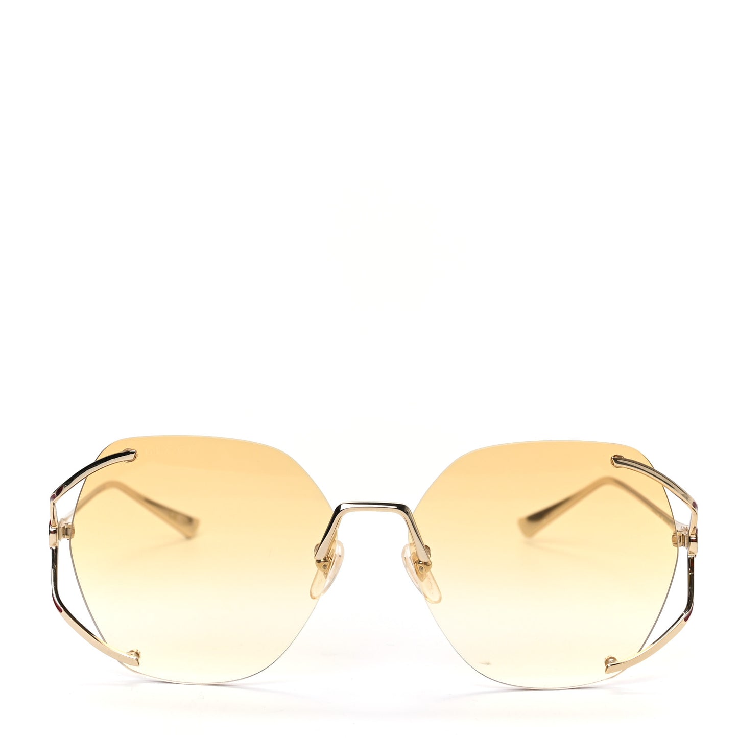 Oversized Round Frame GG0651S Sunglasses Gold