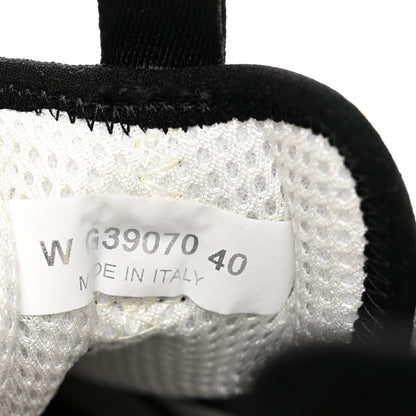 Chanel Velvet Calfskin Mixed Fibers CC Sneakers 40 Ivory Black 8 of 8