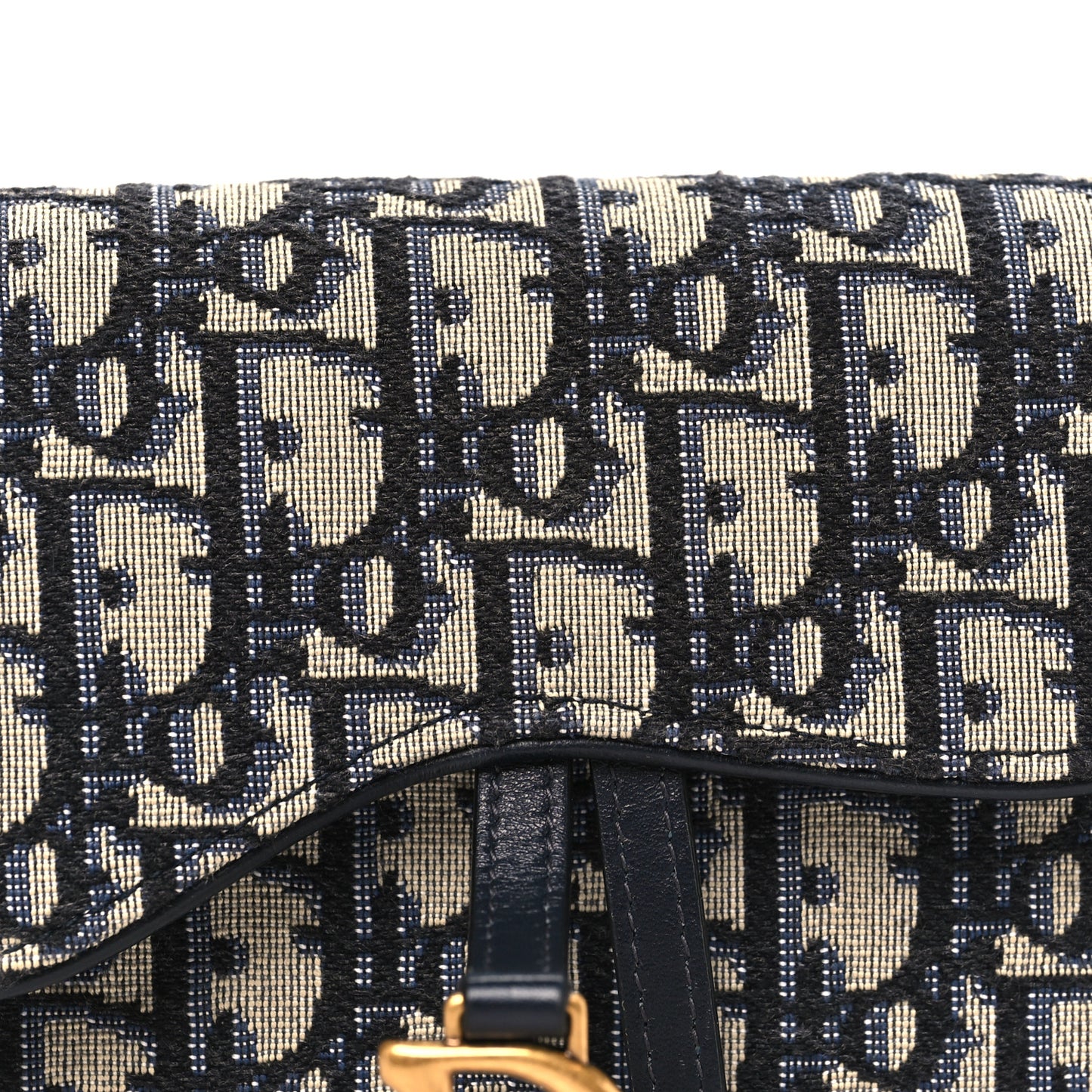 Oblique Saddle Belt Bag Blue
