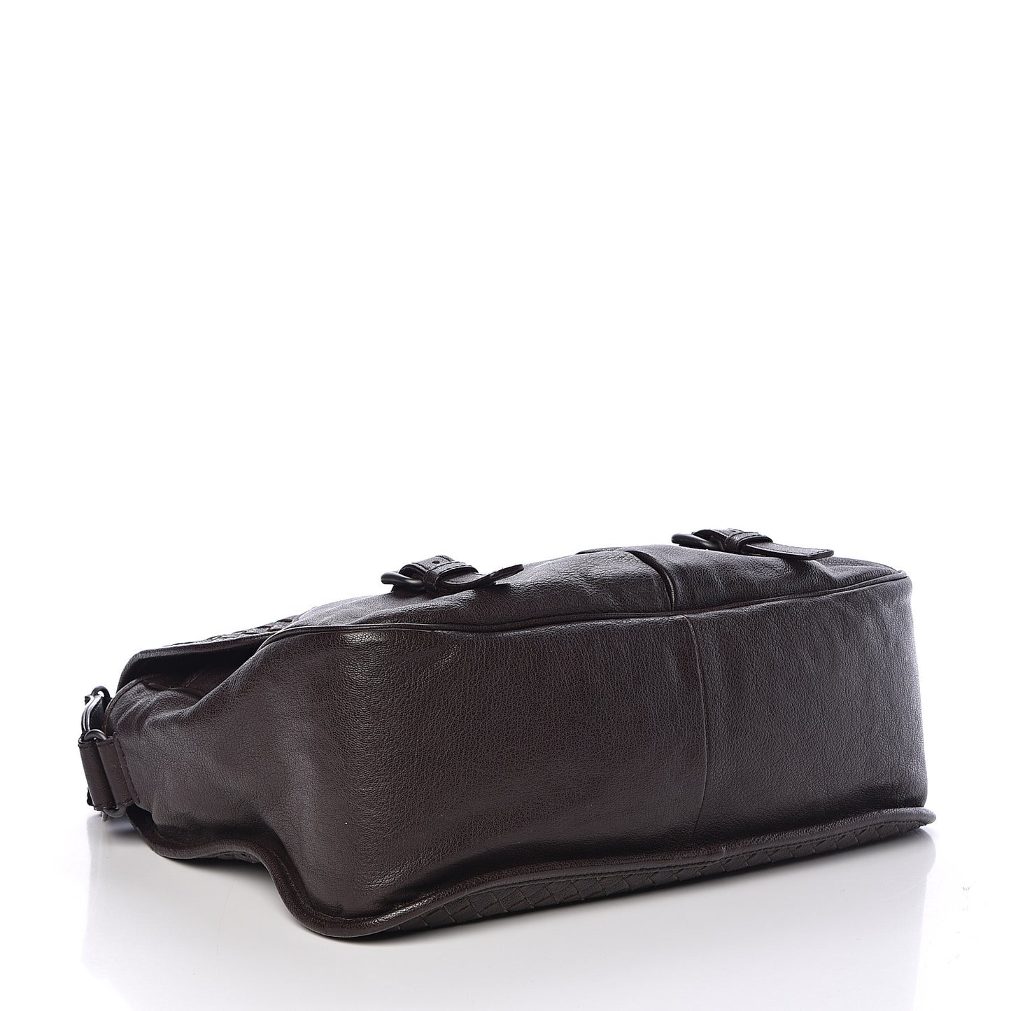 Nappa Intrecciato Gardena Messenger Bag Ebano