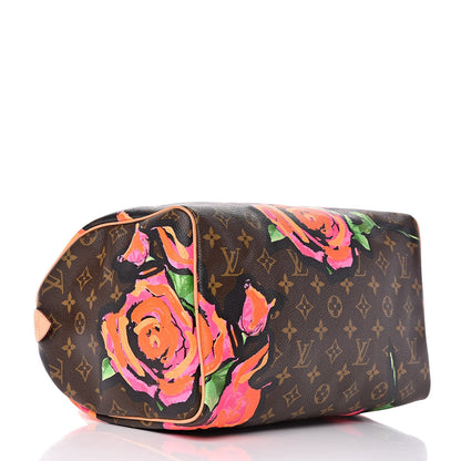 Louis Vuitton Monogram Roses Speedy 30 4 of 9