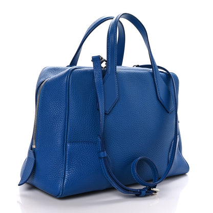 Louis Vuitton Taurillon Dora Ultra Soft MM Blue Royal 3 of 7