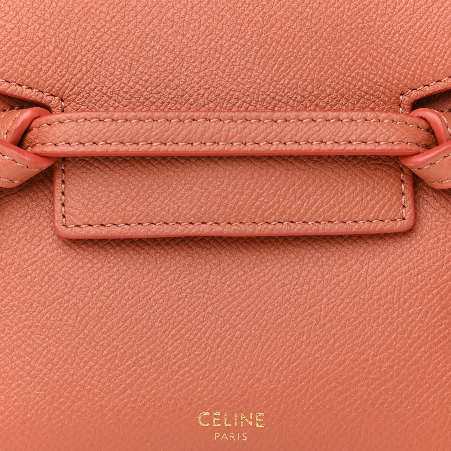 Celine Grained Calfskin Pico Belt Bag Lychee 7 of 9