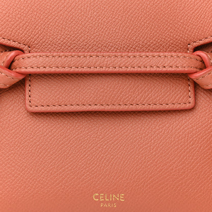 Celine Grained Calfskin Pico Belt Bag Lychee 7 of 9