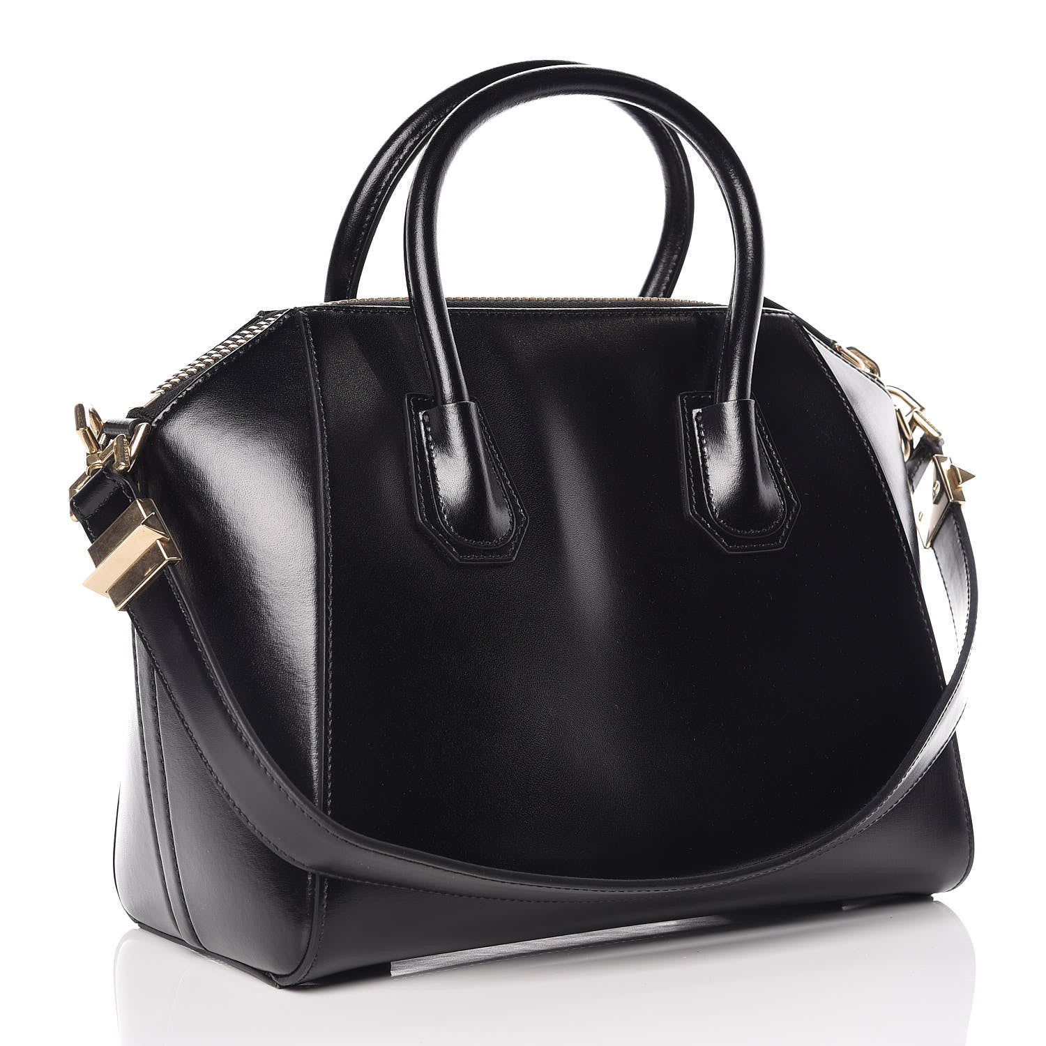 Givenchy Shiny Lord Calfskin Small Antigona Black 6 of 14