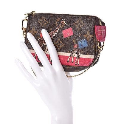 Louis Vuitton Monogram 2017 Christmas Animation Mini Pochette Accessories 2 of 9