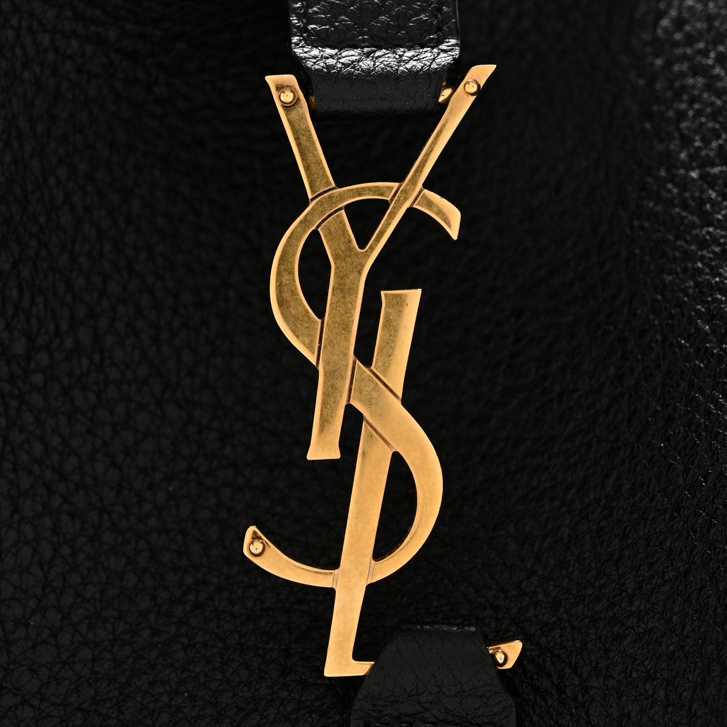 Saint Laurent Grained Deerskin Bea Tote Black 13 of 15