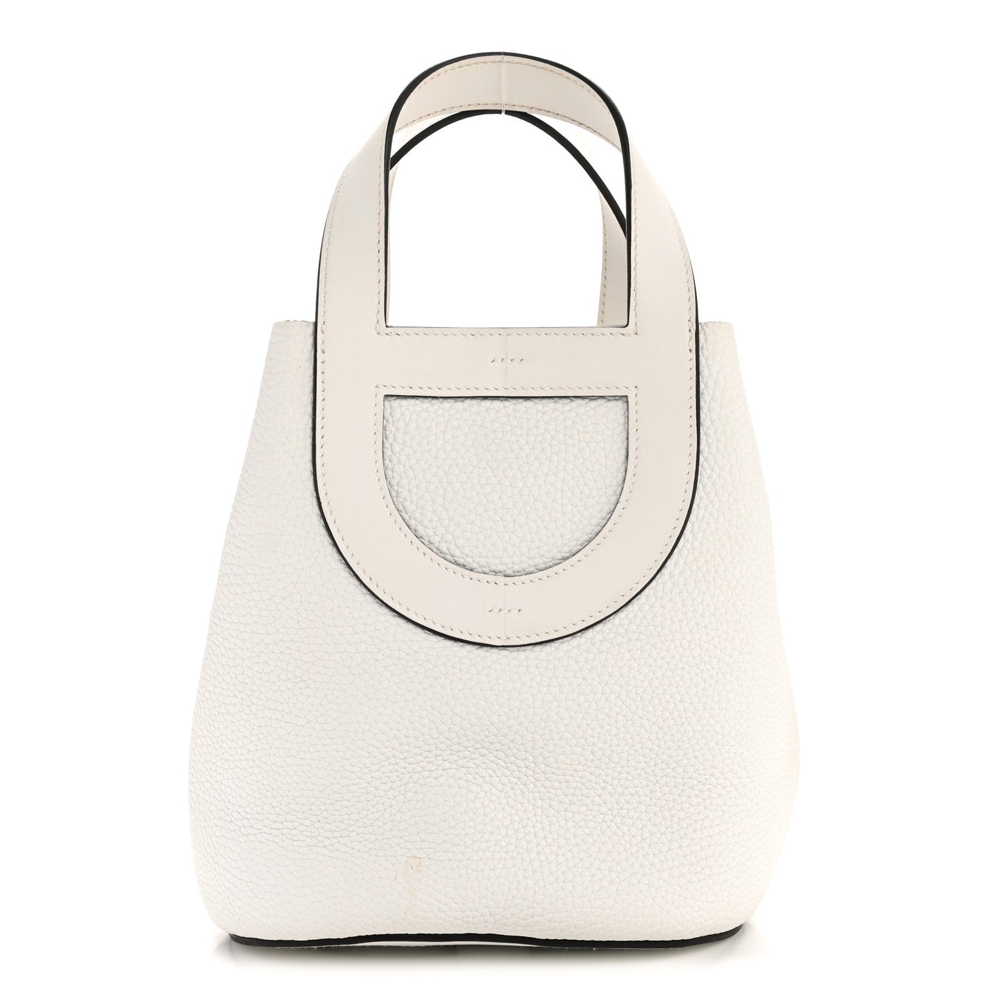 Taurillon Clemence Swift In-The-Loop 18 Bag New White