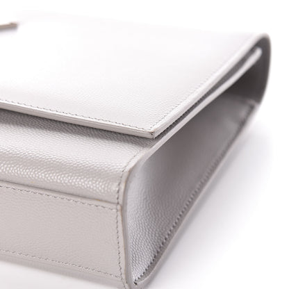 Saint Laurent Grain De Poudre Medium Classic Monogram Kate Satchel Souris 9 of 12