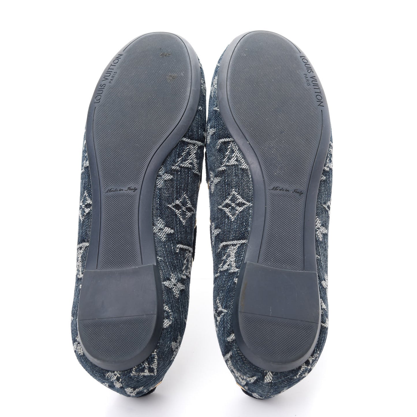 Monogram Denim Oasis Ballerina Flats 37.5 Blue