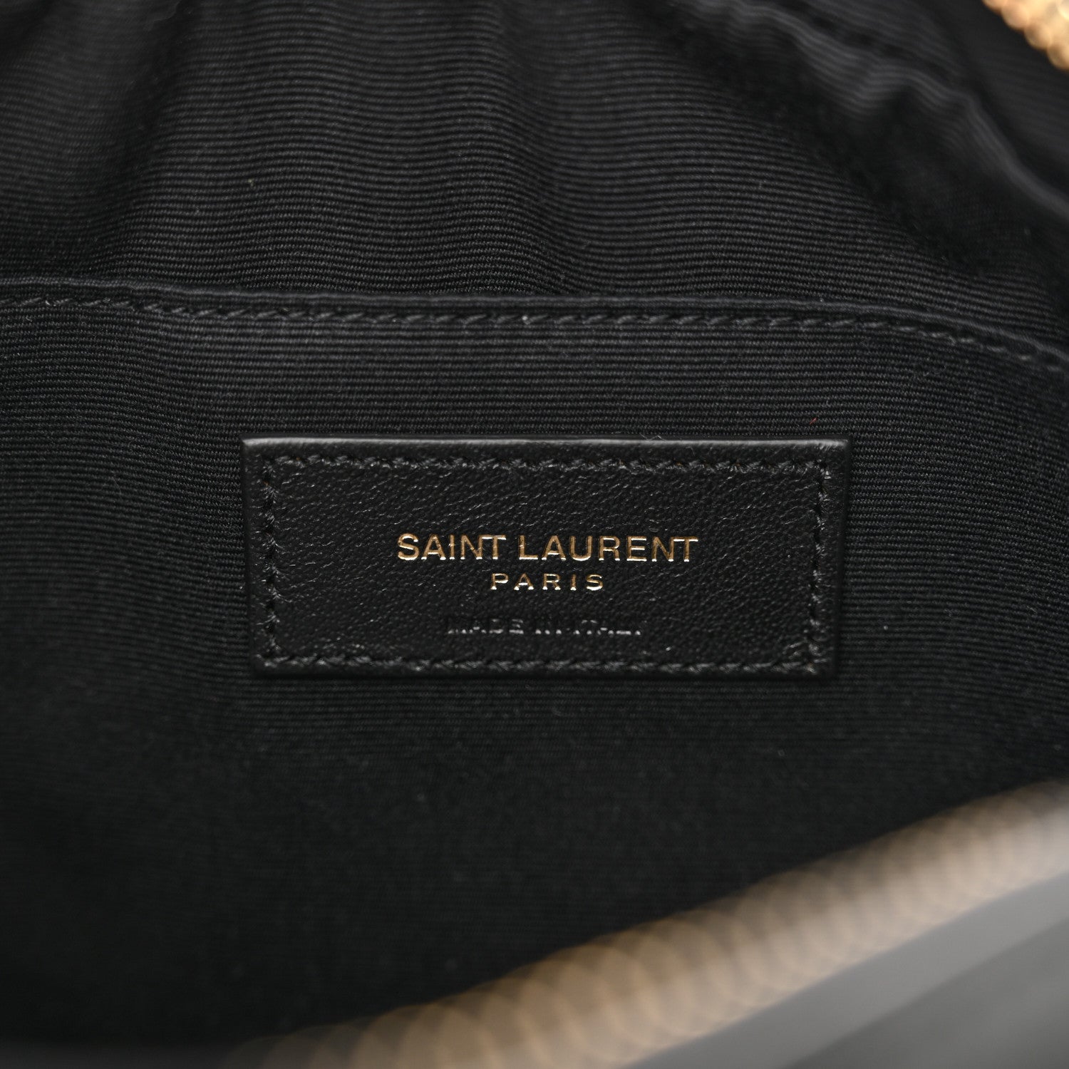 Saint Laurent Calfskin Matelasse Monogram Lou Camera Bag Black 6 of 11