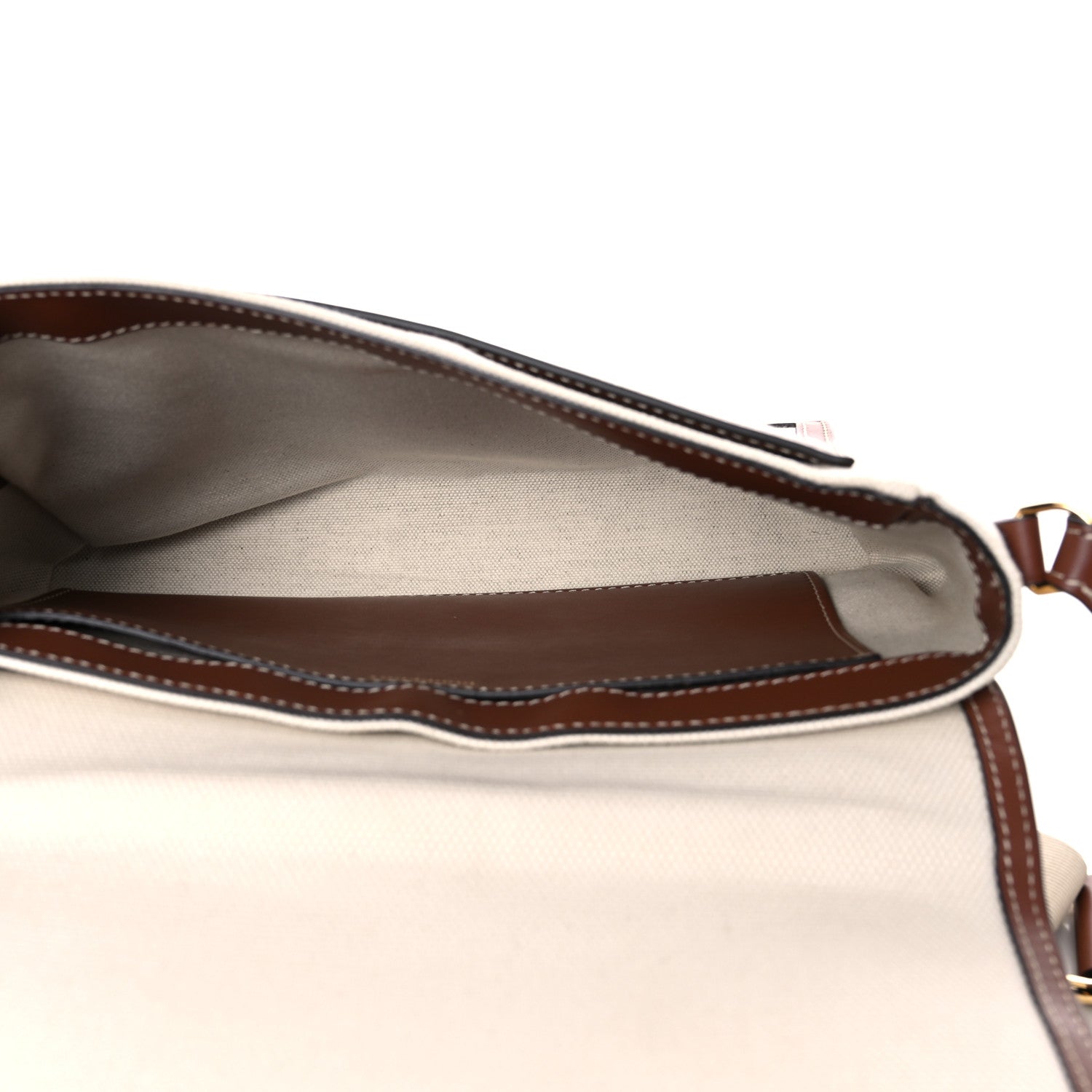 Burberry Canvas Horseferry Print Note Crossbody Bag Natural Tan 5 of 11