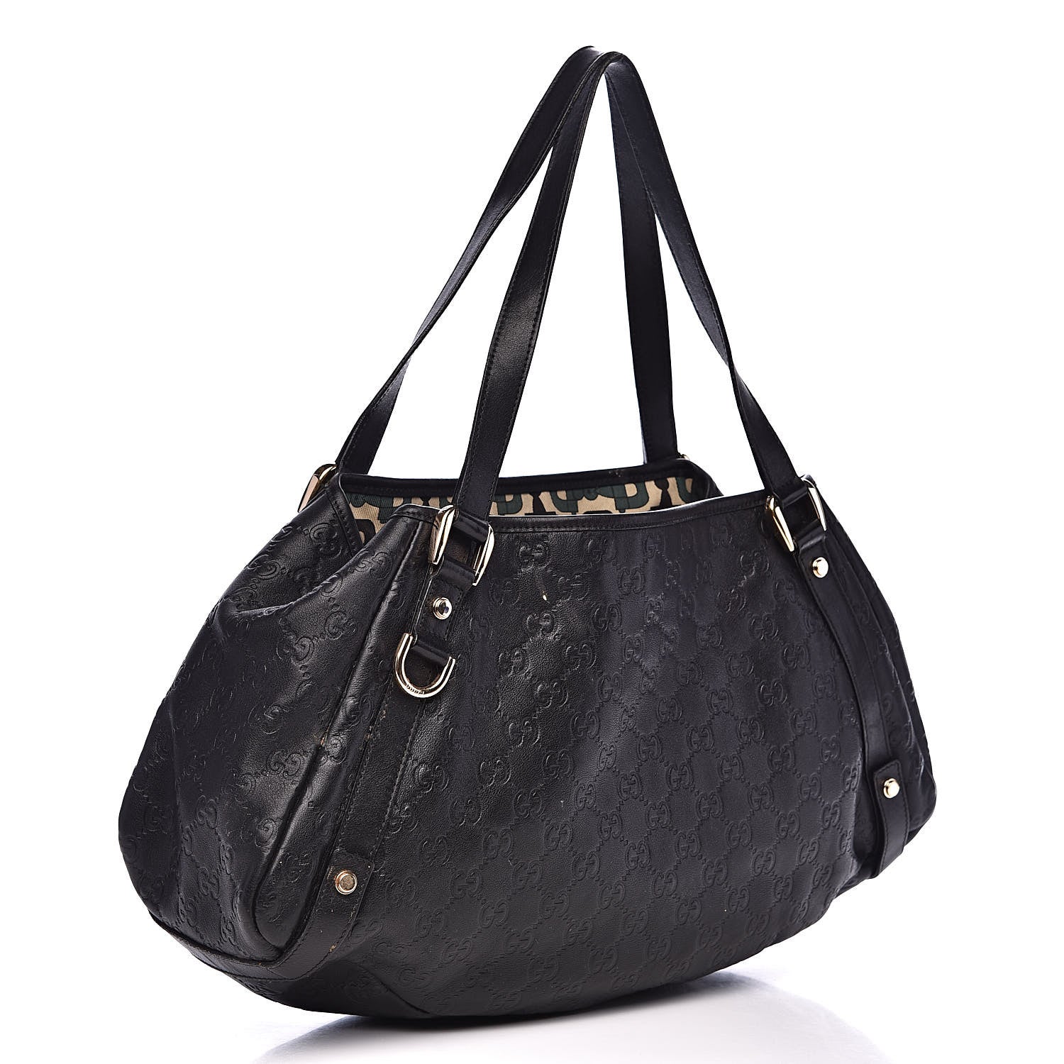 Gucci Guccissima Medium Abbey Shoulder Bag Black 3 of 16