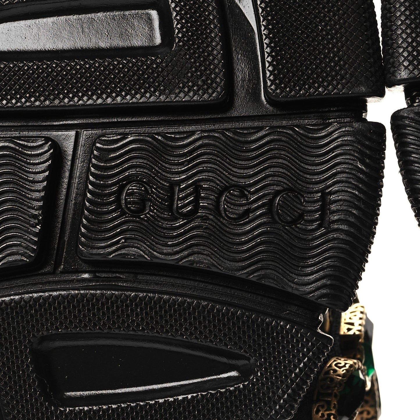 X SEGA Mesh Suede Calfskin Removable Crystals Womens Flashtrek Sneakers 37 Black Silver