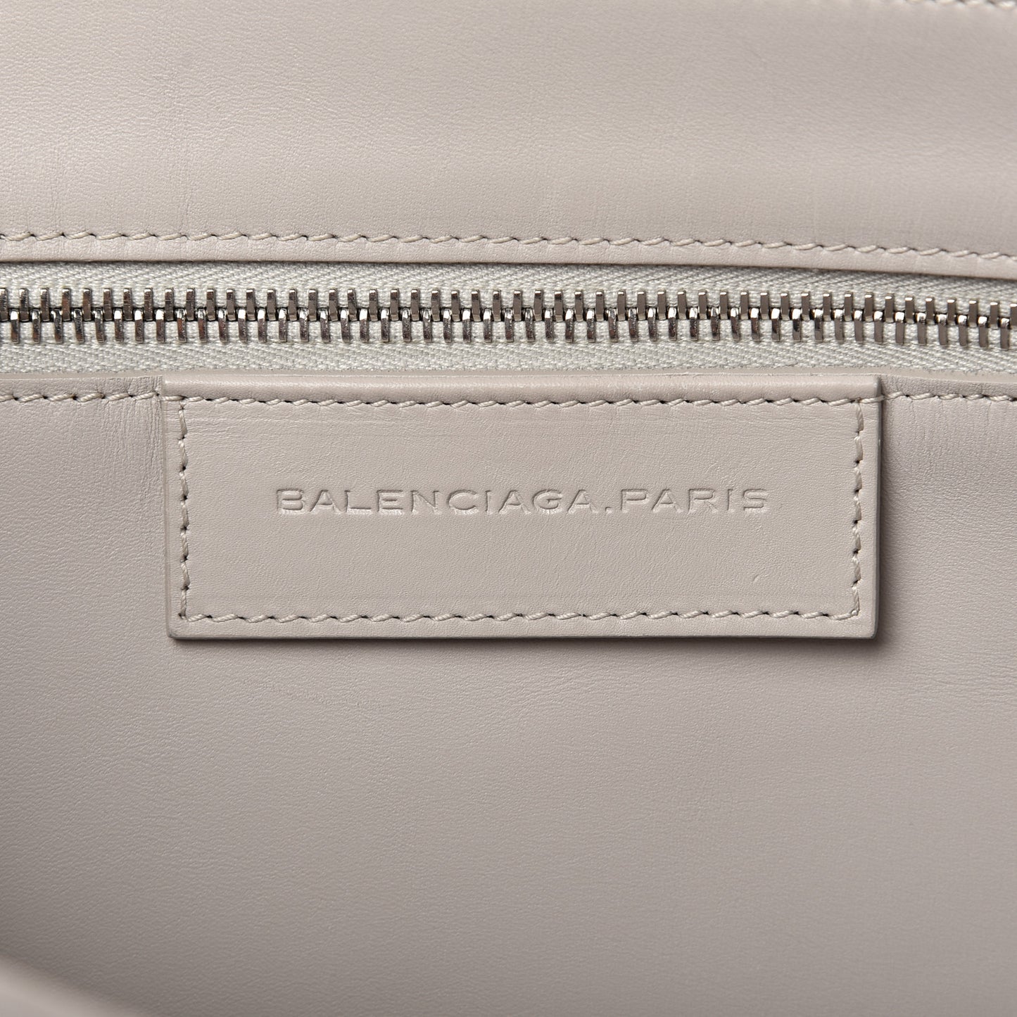 Calfskin Pocket Tote M Taupe