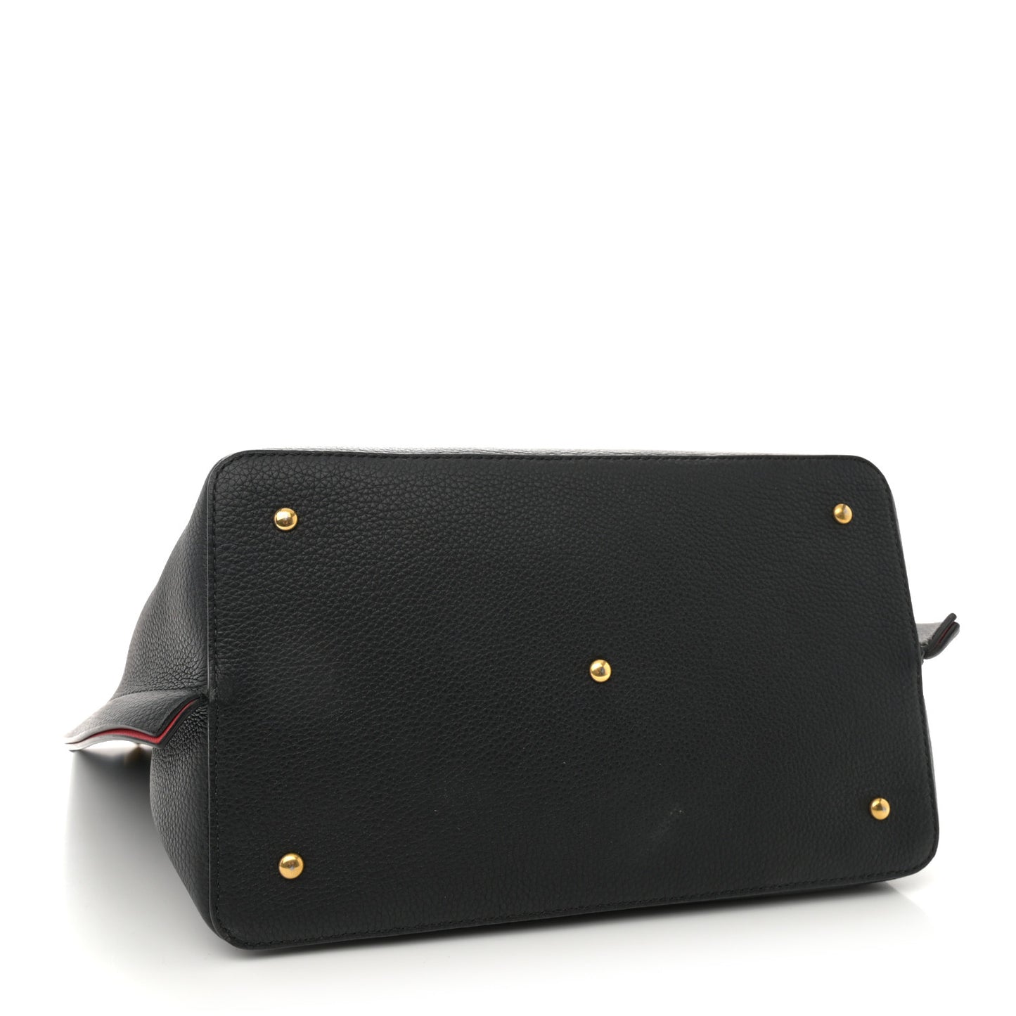 Grainy Calfskin VLogo Escape Hobo Bag Black