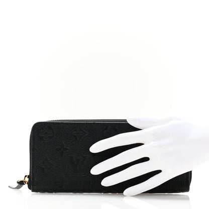 Louis Vuitton Empreinte Clemence Wallet Black 2 of 8