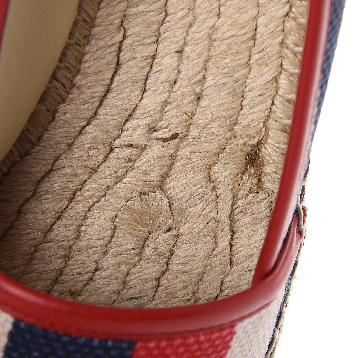 Canvas Sylvie Stripe Logo Womens Espadrilles 37 Mystic White Hibiscus Red Maritime
