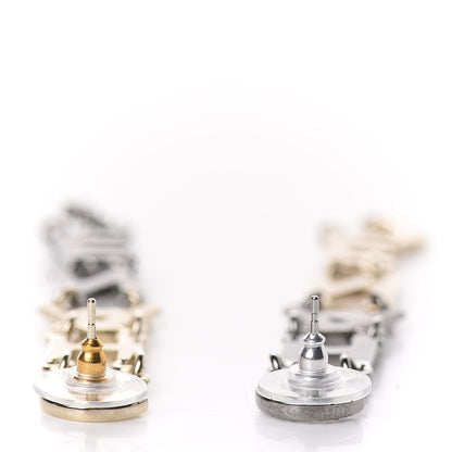 Chanel Crystal Pearl Bright Young Things Earrings Gold Ruthenium 3 of 5