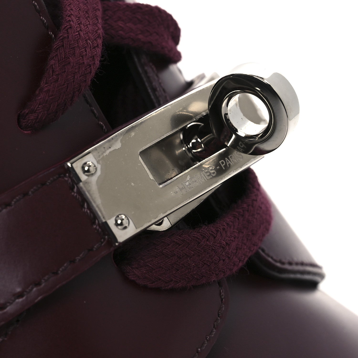 Hermes Glossed Calfskin Funk Ankle Boots 38 Rouge H 11 of 12