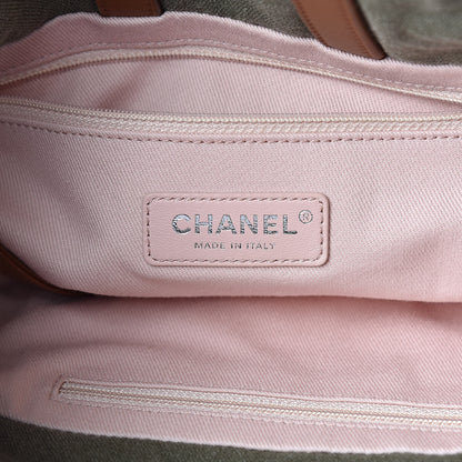 Chanel Canvas Sequins Cubano Trip Backpack Khaki 6 of 10