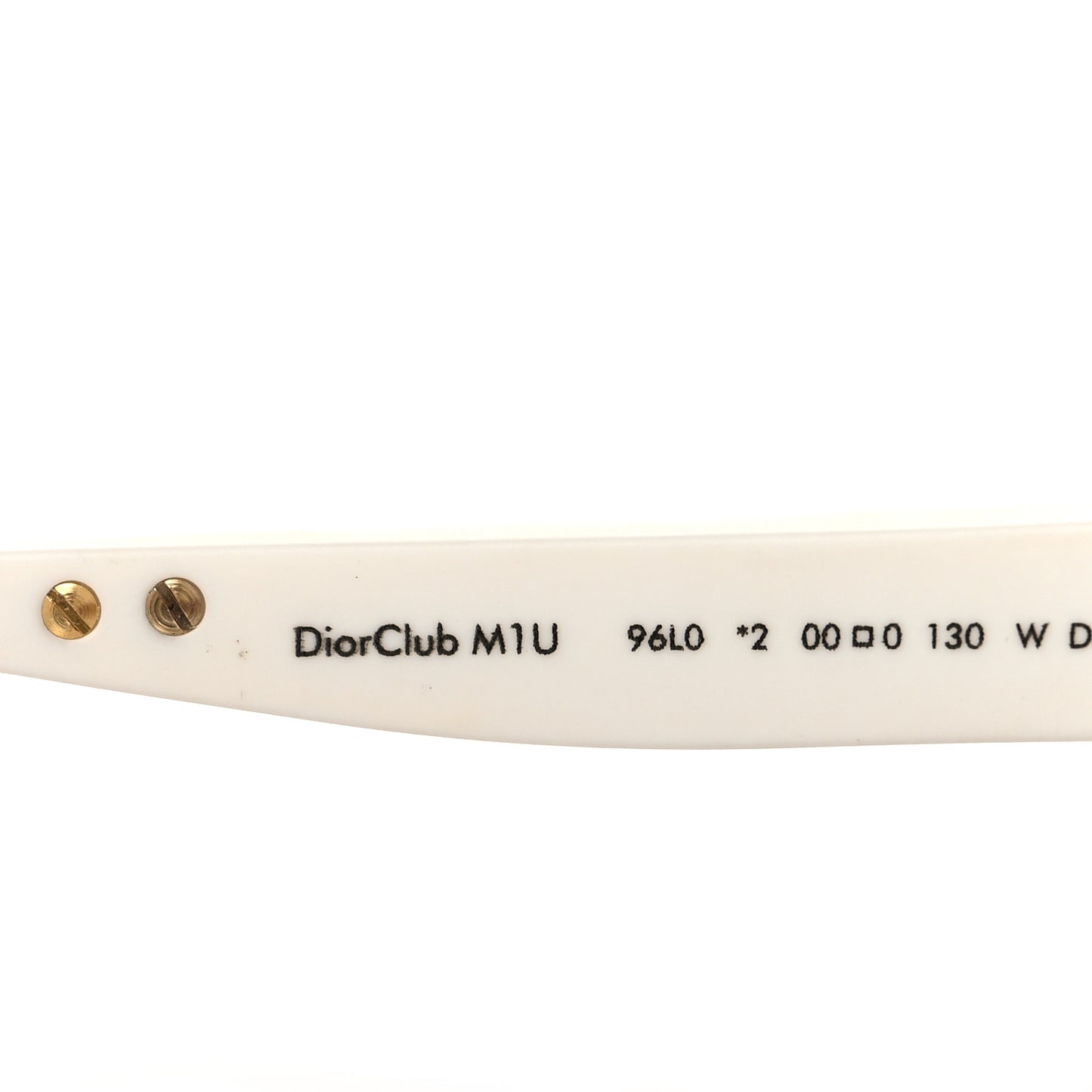 Oblique Diorclub M1U Mask Sunglasses White